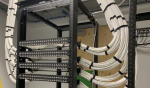 network cabling rack